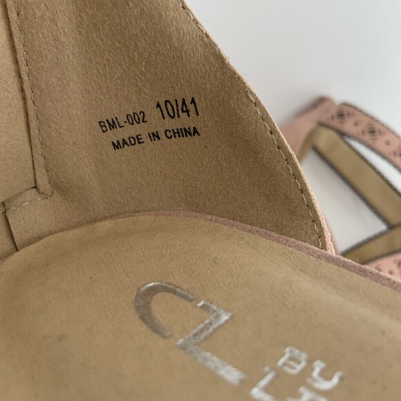 New CL by Chinese Laundry Perforated Open-toe Sandals Pink 10 - Picture 6 of 11